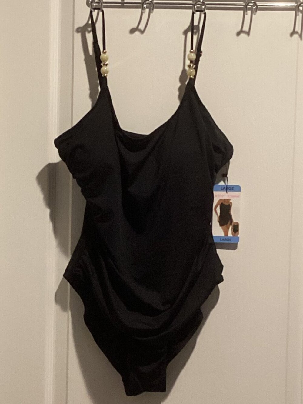 NWT Women's Betsey Johnson Core One-Piece Swimsuit - Size Large